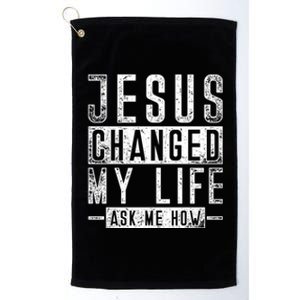 Christian Faith Bible Prayer God Savior Devo Jesus Gift Platinum Collection Golf Towel