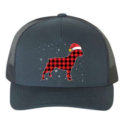 Christmas French Bulldog Red Plaid Dog Lover Pajama Gift Yupoong Adult 5-Panel Trucker Hat