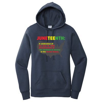 Celebrates Freedom Black African Juneteenth Black History Gift Women's Pullover Hoodie