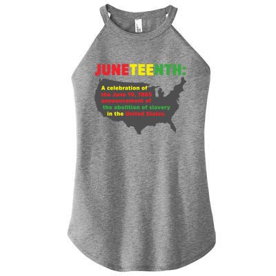 Celebrates Freedom Black African Juneteenth Black History Gift Women’s Perfect Tri Rocker Tank