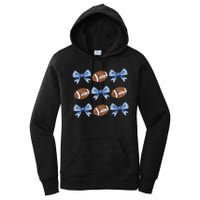 Coquette Football Bow Football Mom Game Day Women's Pullover Hoodie