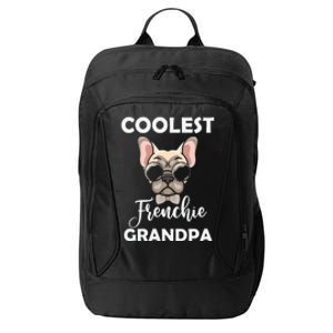 Coolest French Bulldog Grandpa Father's Day City Backpack