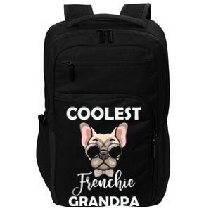 Coolest French Bulldog Grandpa Father's Day Impact Tech Backpack