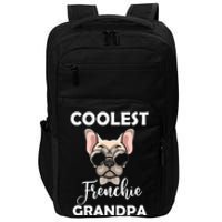 Coolest French Bulldog Grandpa Father's Day Impact Tech Backpack