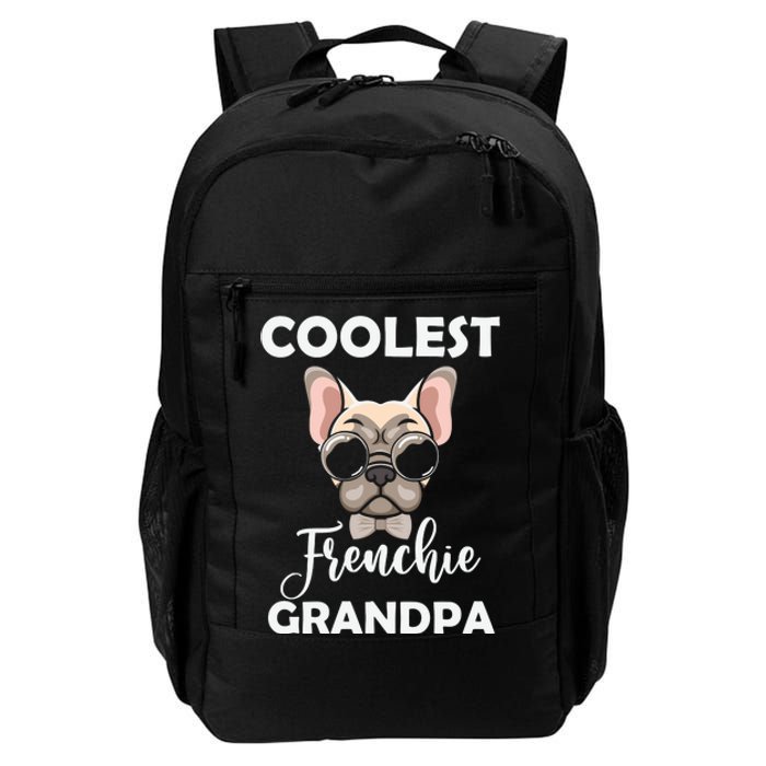 Coolest French Bulldog Grandpa Father's Day Daily Commute Backpack