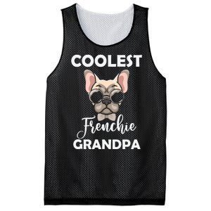 Coolest French Bulldog Grandpa Father's Day Mesh Reversible Basketball Jersey Tank