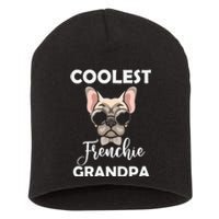 Coolest French Bulldog Grandpa Father's Day Short Acrylic Beanie