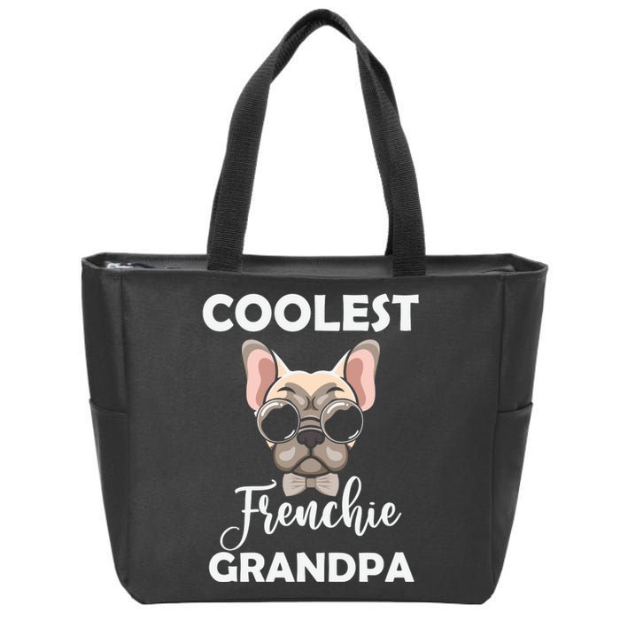 Coolest French Bulldog Grandpa Father's Day Zip Tote Bag