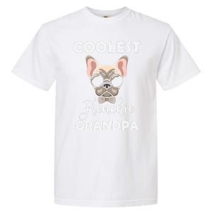 Coolest French Bulldog Grandpa Father's Day Garment-Dyed Heavyweight T-Shirt