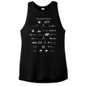 Curefest For Childhood Cancer 2024 Design 3 For Dark Fabric Ladies PosiCharge Tri-Blend Wicking Tank