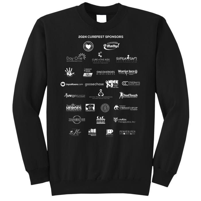 Curefest For Childhood Cancer 2024 Design 3 For Dark Fabric Sweatshirt