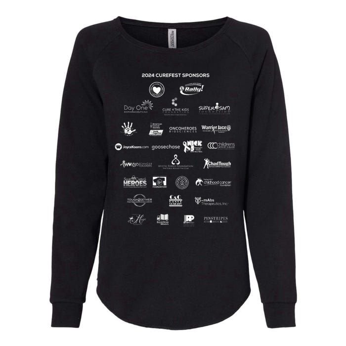 Curefest For Childhood Cancer 2024 Design 3 For Dark Fabric Womens California Wash Sweatshirt