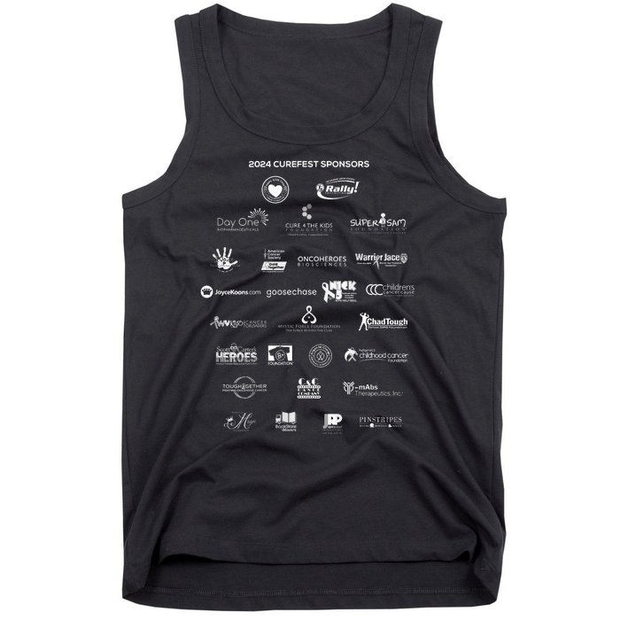 Curefest For Childhood Cancer 2024 Design 3 For Dark Fabric Tank Top