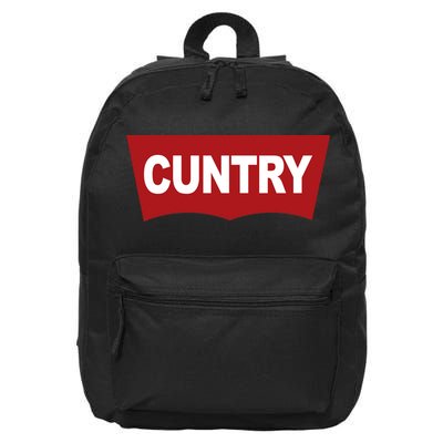 Cuntry Funny Country Rodeo Western Cowgirl Cowboy 16 in Basic Backpack