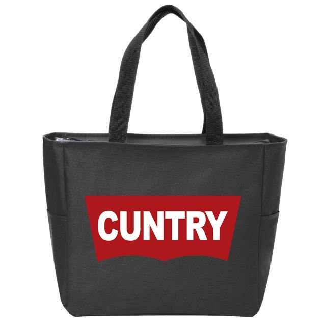 Cuntry Funny Country Rodeo Western Cowgirl Cowboy Zip Tote Bag