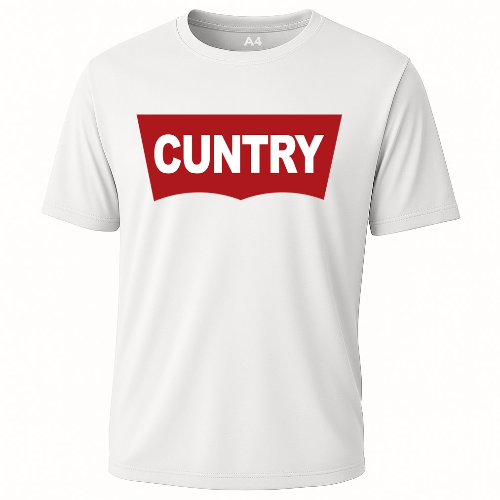 Cuntry Funny Country Rodeo Western Cowgirl Cowboy Cooling Performance Crew T-Shirt