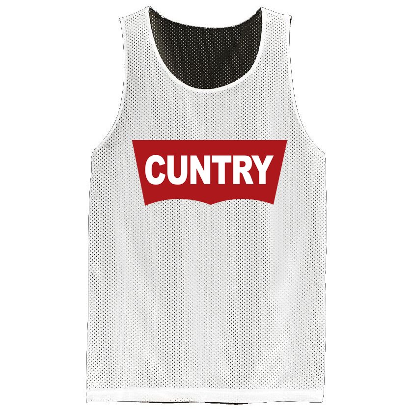 Cuntry Funny Country Rodeo Western Cowgirl Cowboy Mesh Reversible Basketball Jersey Tank