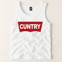 Cuntry Funny Country Rodeo Western Cowgirl Cowboy Tank Top