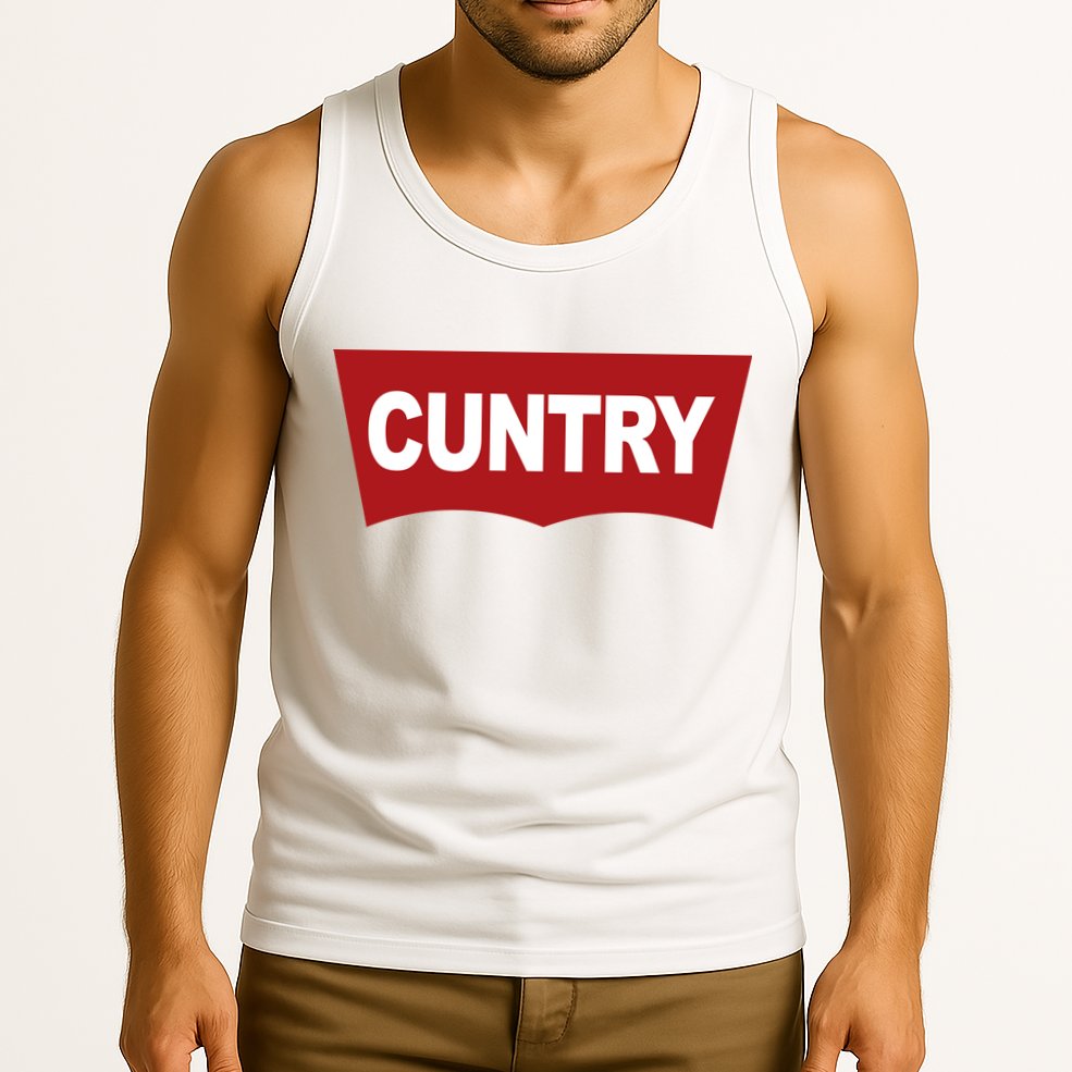 Cuntry Funny Country Rodeo Western Cowgirl Cowboy Tank Top