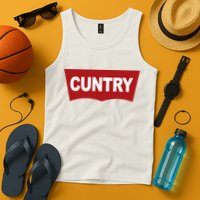 Cuntry Funny Country Rodeo Western Cowgirl Cowboy Tank Top