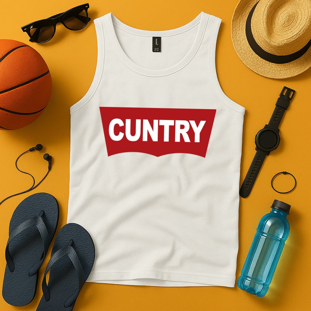 Cuntry Funny Country Rodeo Western Cowgirl Cowboy Tank Top