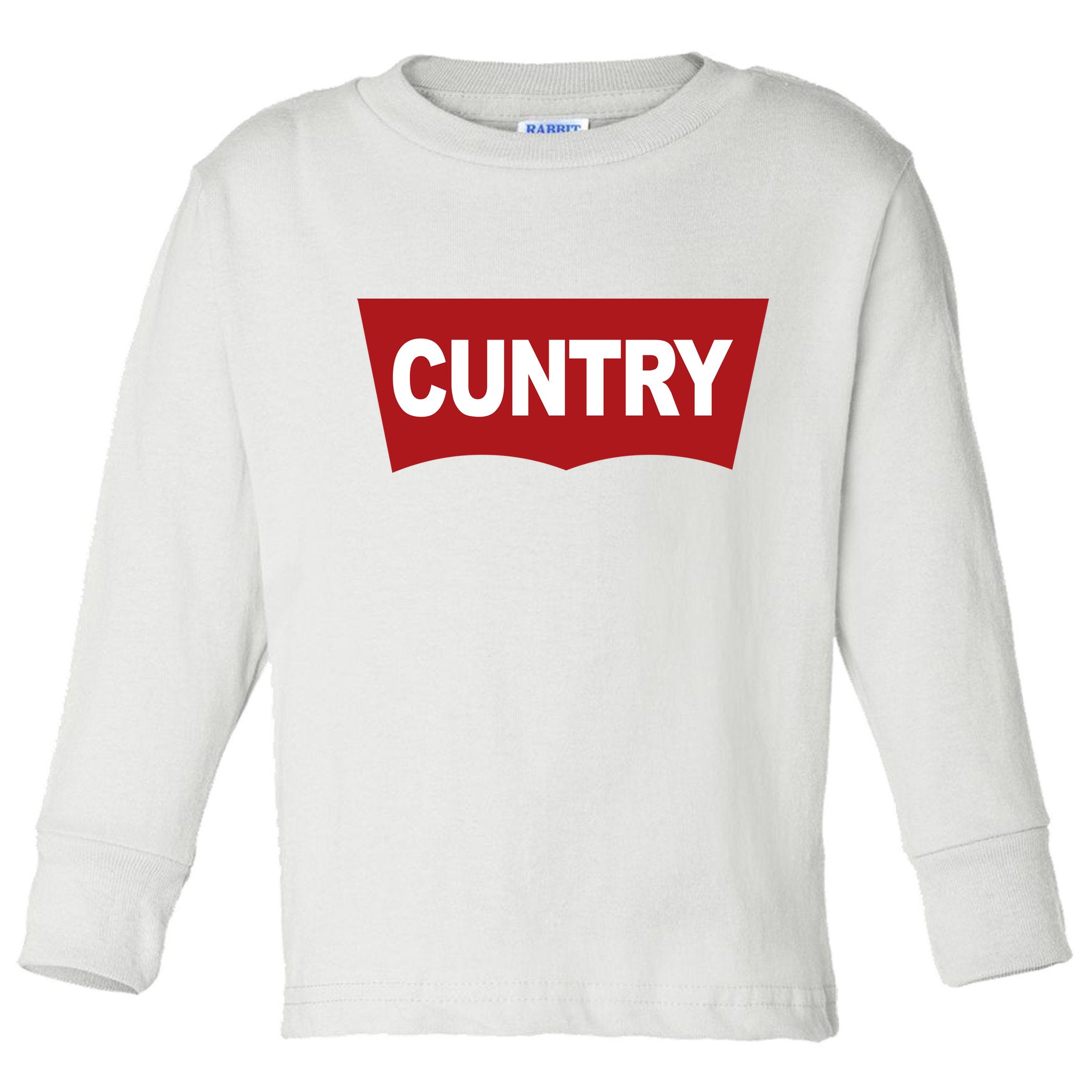 Cuntry Funny Country Rodeo Western Cowgirl Cowboy Toddler Long Sleeve Shirt