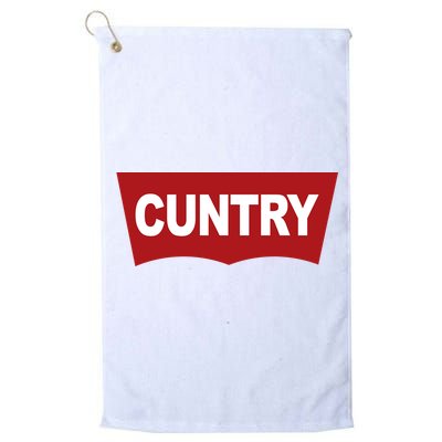 Cuntry Funny Country Rodeo Western Cowgirl Cowboy Golf Towel