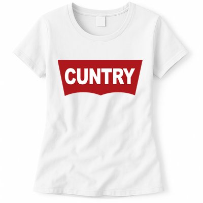 Cuntry Funny Country Rodeo Western Cowgirl Cowboy Womens T-Shirt
