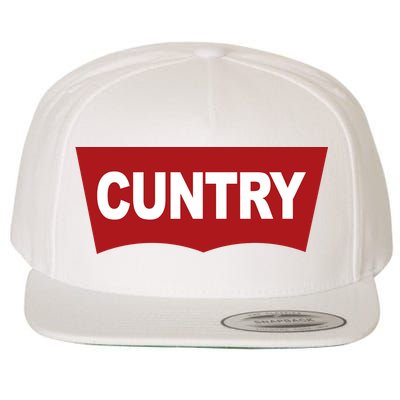 Cuntry Funny Country Rodeo Western Cowgirl Cowboy Wool Snapback Cap