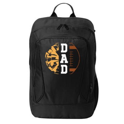 Cheer Football Cheerleading Dad Game Day Football City Backpack