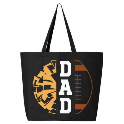 Cheer Football Cheerleading Dad Game Day Football 25L Jumbo Tote