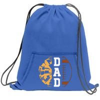 Cheer Football Cheerleading Dad Game Day Football Sweatshirt Cinch Pack Bag