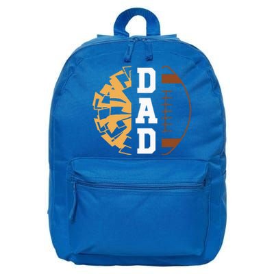 Cheer Football Cheerleading Dad Game Day Football 16 in Basic Backpack