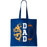 Cheer Football Cheerleading Dad Game Day Football Tote Bag