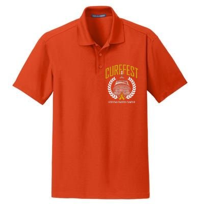 Curefest For Childhood Cancer 2024 In September We Wear Gold Dry Zone Grid Polo