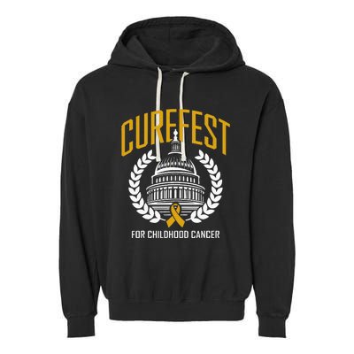 Curefest For Childhood Cancer 2024 In September We Wear Gold Garment-Dyed Fleece Hoodie