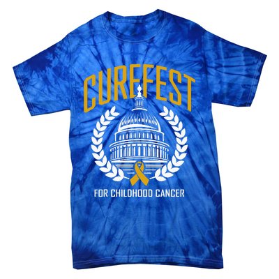 Curefest For Childhood Cancer 2024 In September We Wear Gold Tie-Dye T-Shirt