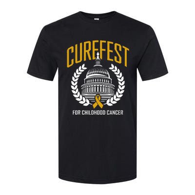 Curefest For Childhood Cancer 2024 In September We Wear Gold Softstyle CVC T-Shirt