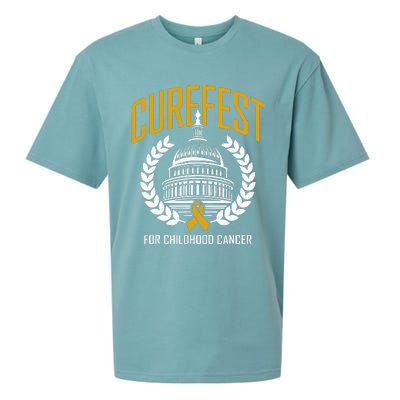 Curefest For Childhood Cancer 2024 In September We Wear Gold Sueded Cloud Jersey T-Shirt