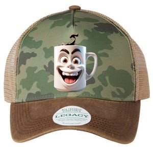 Crazy Face Coffee Character Legacy Tie Dye Trucker Hat