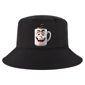 Crazy Face Coffee Character Cool Comfort Performance Bucket Hat