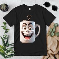 Crazy Face Coffee Character Premium T-Shirt