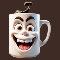 Crazy Face Coffee Character Apron