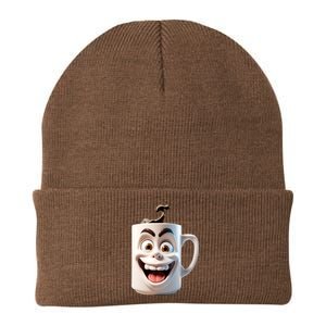 Crazy Face Coffee Character Knit Cap Winter Beanie