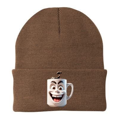 Crazy Face Coffee Character Knit Cap Winter Beanie