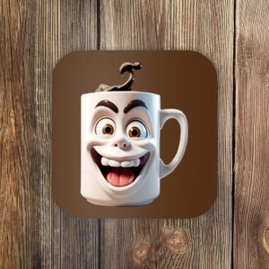 Crazy Face Coffee Character Coaster