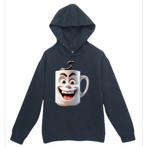 Crazy Face Coffee Character Urban Pullover Hoodie