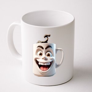 Crazy Face Coffee Character Coffee Mug