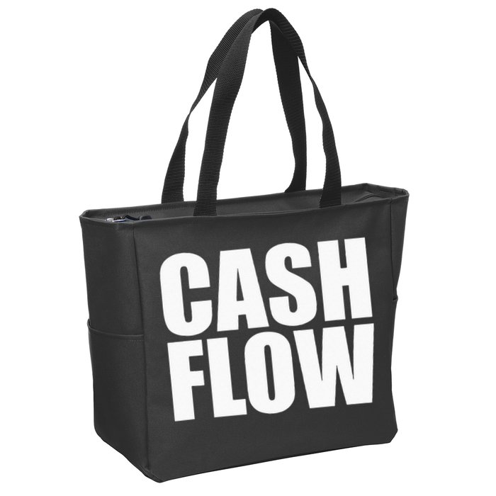Cash Flow Zip Tote Bag