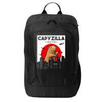 Capyzilla Funny Capybara Japanese Sunset Rodent Animal Lover City Backpack